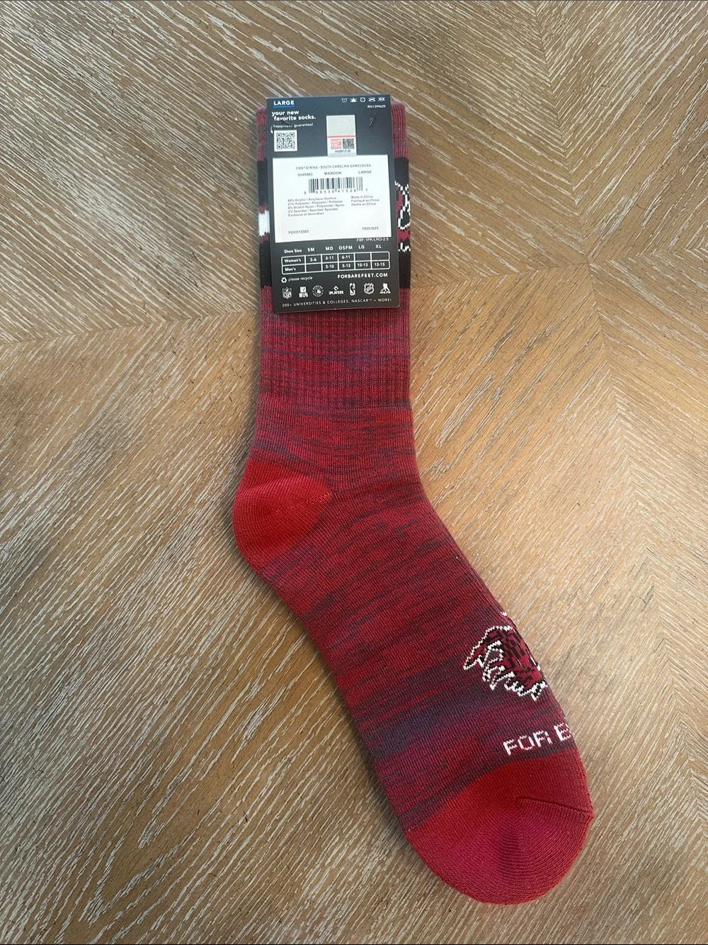 South Carolina Gamecock Crew Socks - Team Logo Athletic Crew